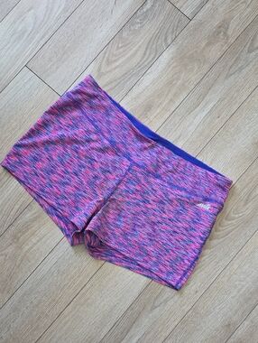 Avia Space-Dye Workout Shorts in Pink and Purple XL